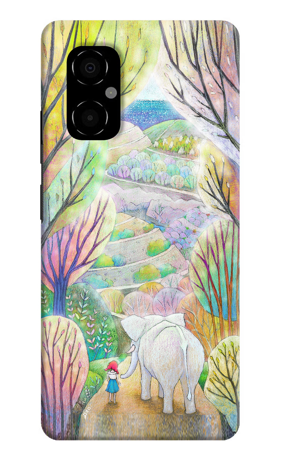 Nature Painting Poco M4 5G Hard Case Back Cover by Casekaro