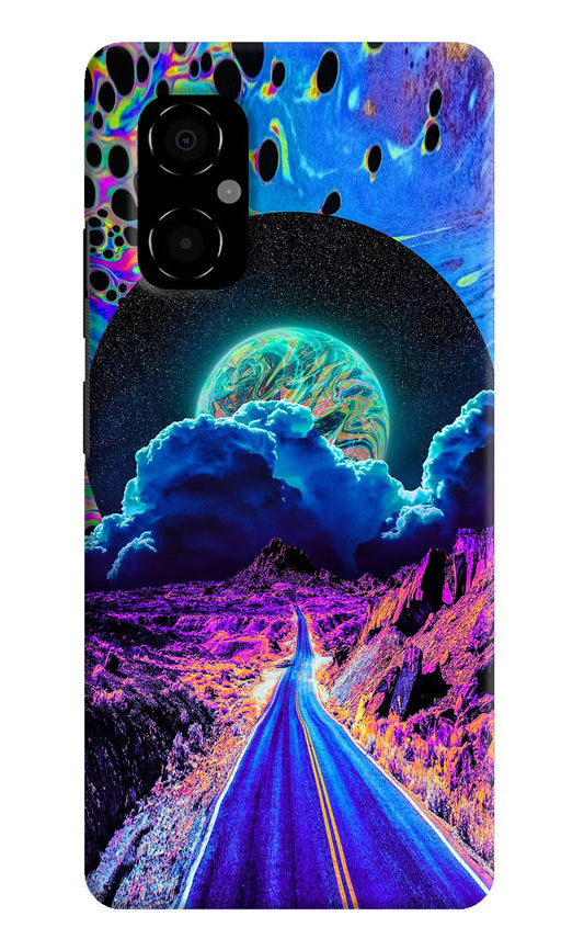 Psychedelic Painting Poco M4 5G Hard Case Back Cover by Casekaro
