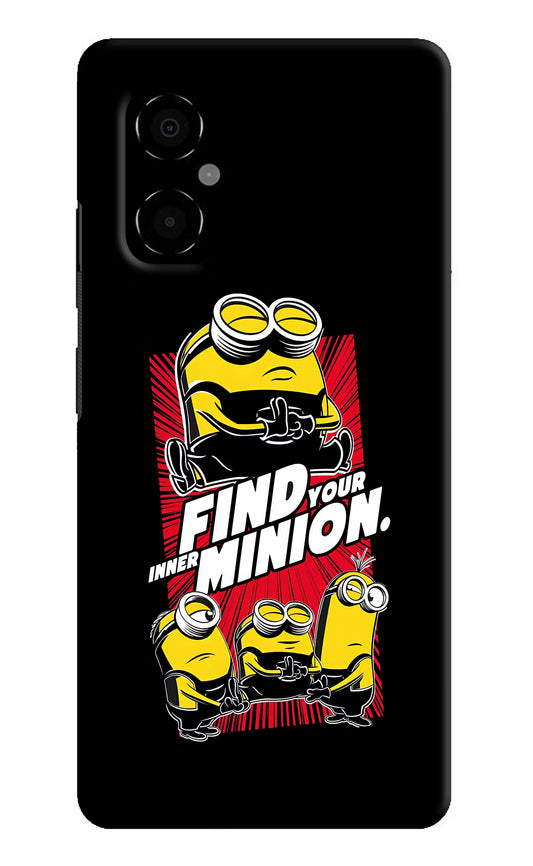 Find your inner Minion Poco M4 5G Hard Case Back Cover by Casekaro