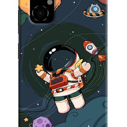 Cartoon Astronaut Poco M4 5G Hard Case Back Cover by Casekaro