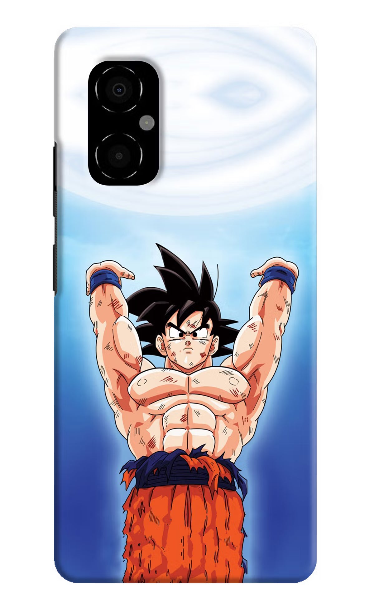 Goku Power Poco M4 5G Hard Case Back Cover by Casekaro