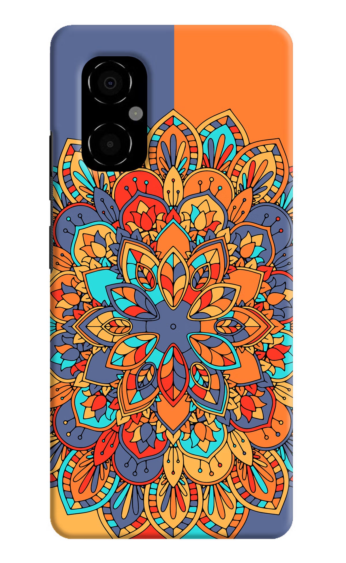 Color Mandala Poco M4 5G Hard Case Back Cover by Casekaro