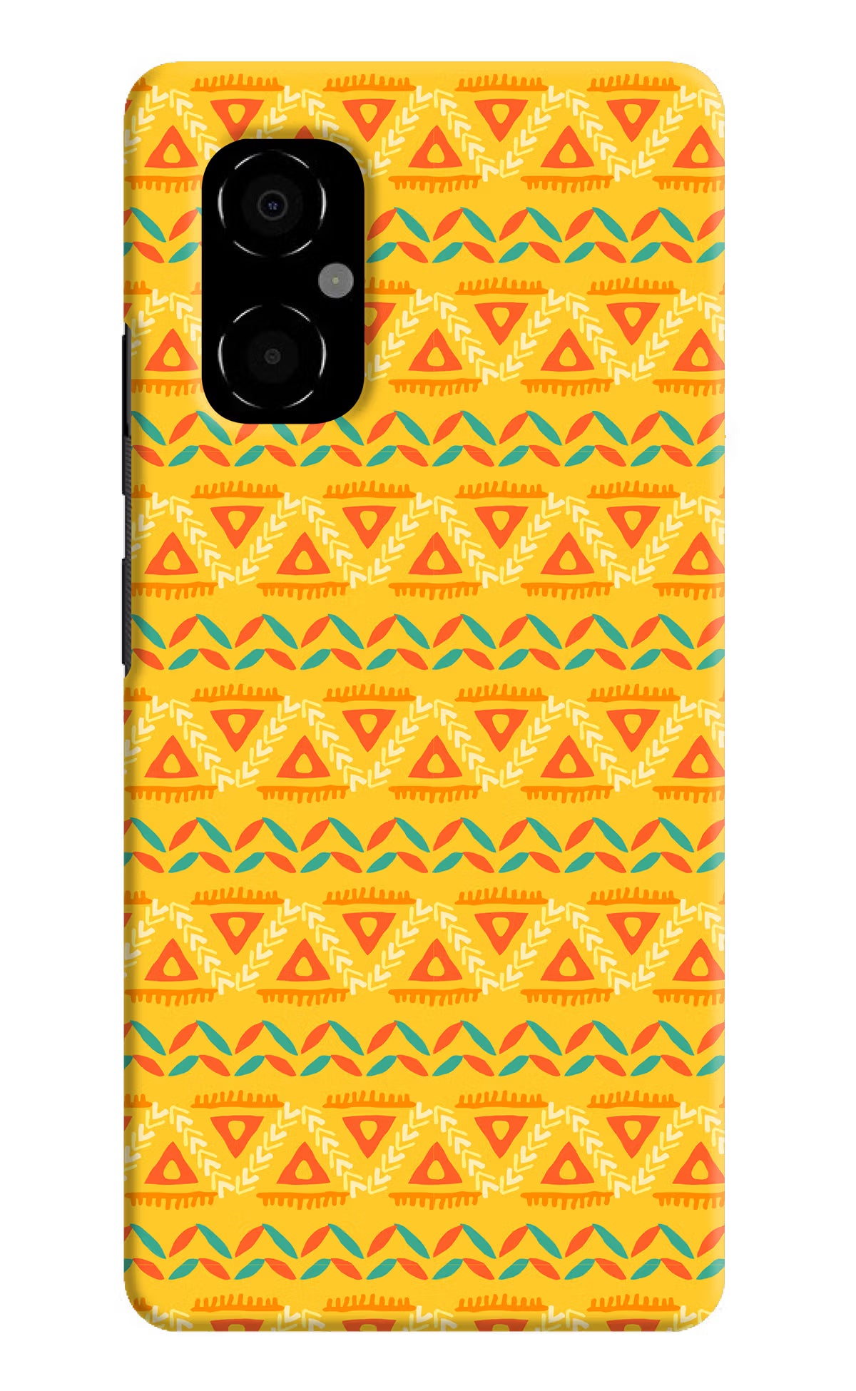Tribal Pattern Poco M4 5G Hard Case Back Cover by Casekaro