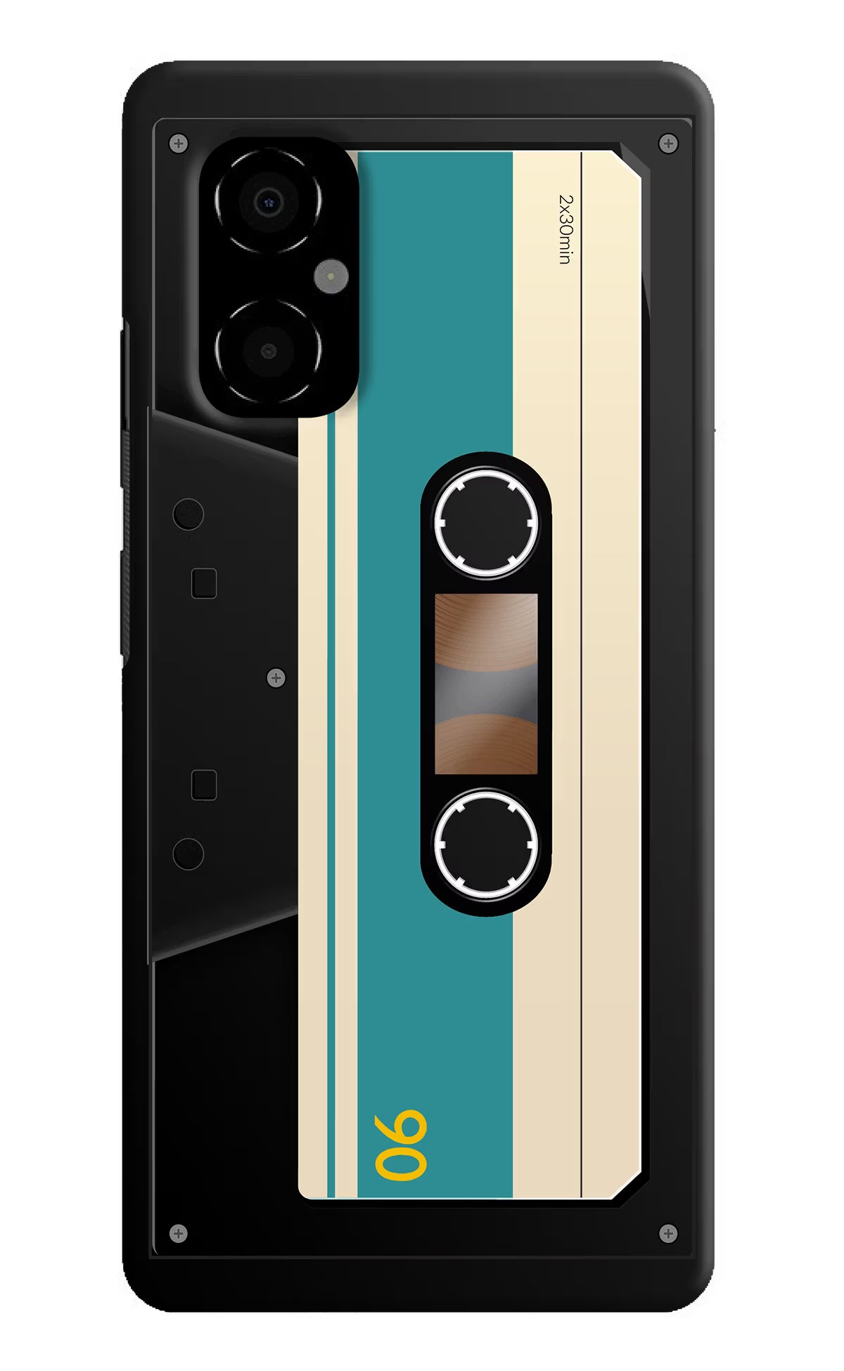 Cassette Poco M4 5G Hard Case Back Cover by Casekaro