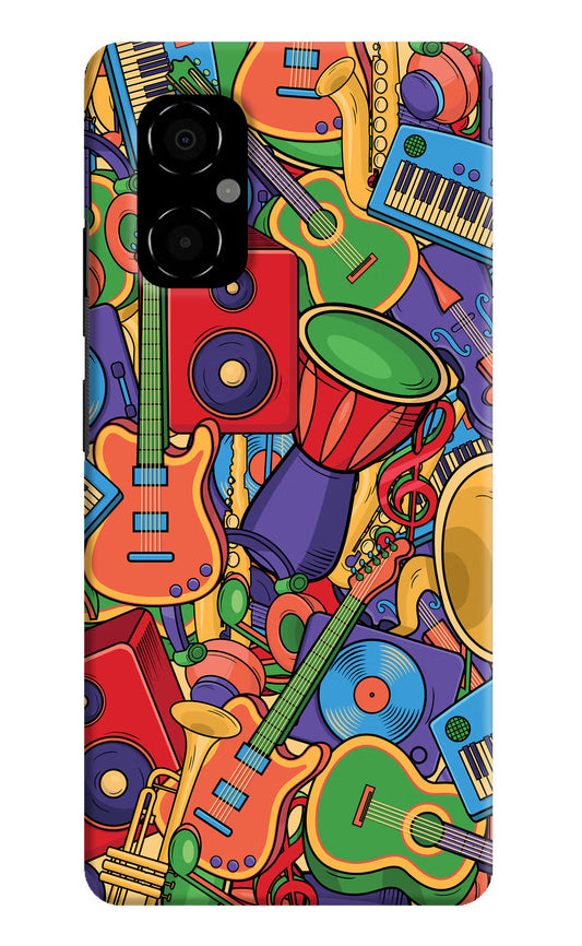 Music Instrument Doodle Poco M4 5G Hard Case Back Cover by Casekaro
