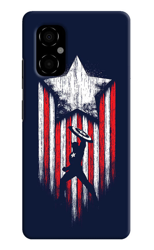 Captain America Marvel Art Poco M4 5G Hard Case Back Cover by Casekaro