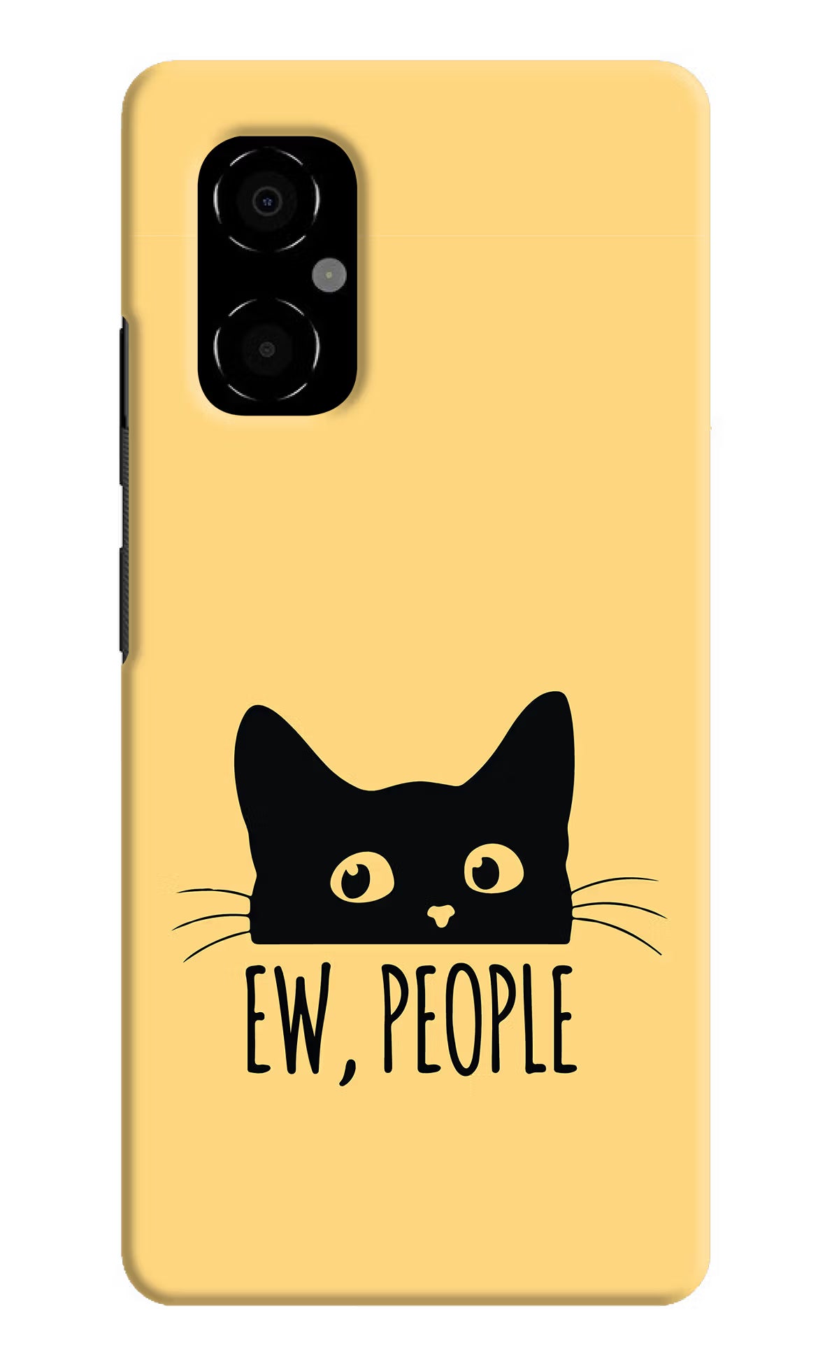 Ew People Catitude Poco M4 5G Hard Case Back Cover by Casekaro