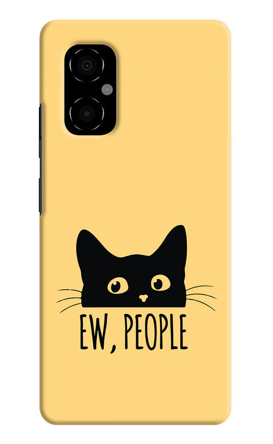 Ew People Catitude Poco M4 5G Hard Case Back Cover by Casekaro