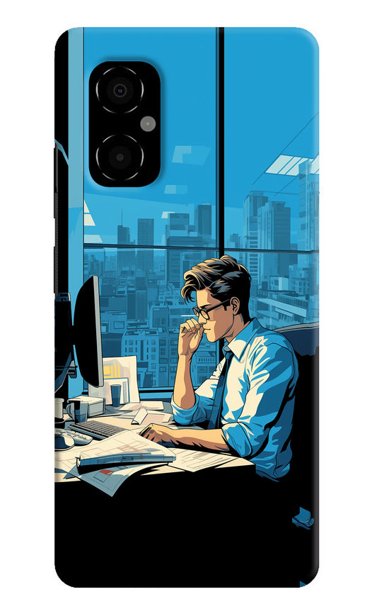 Focused Hustler (AI Generated) Poco M4 5G Hard Case Back Cover by Casekaro