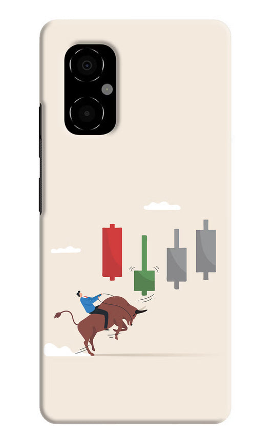 Bull Trading Momentum Poco M4 5G Hard Case Back Cover by Casekaro