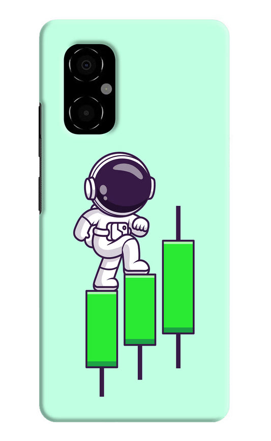 Astronaut Trader Poco M4 5G Hard Case Back Cover by Casekaro