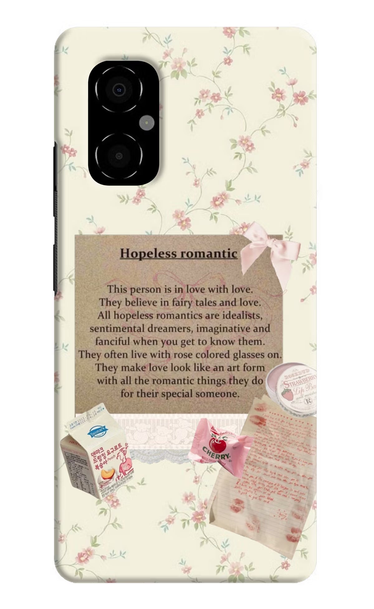 Hopeless Romantic Poco M4 5G Hard Case Back Cover by Casekaro