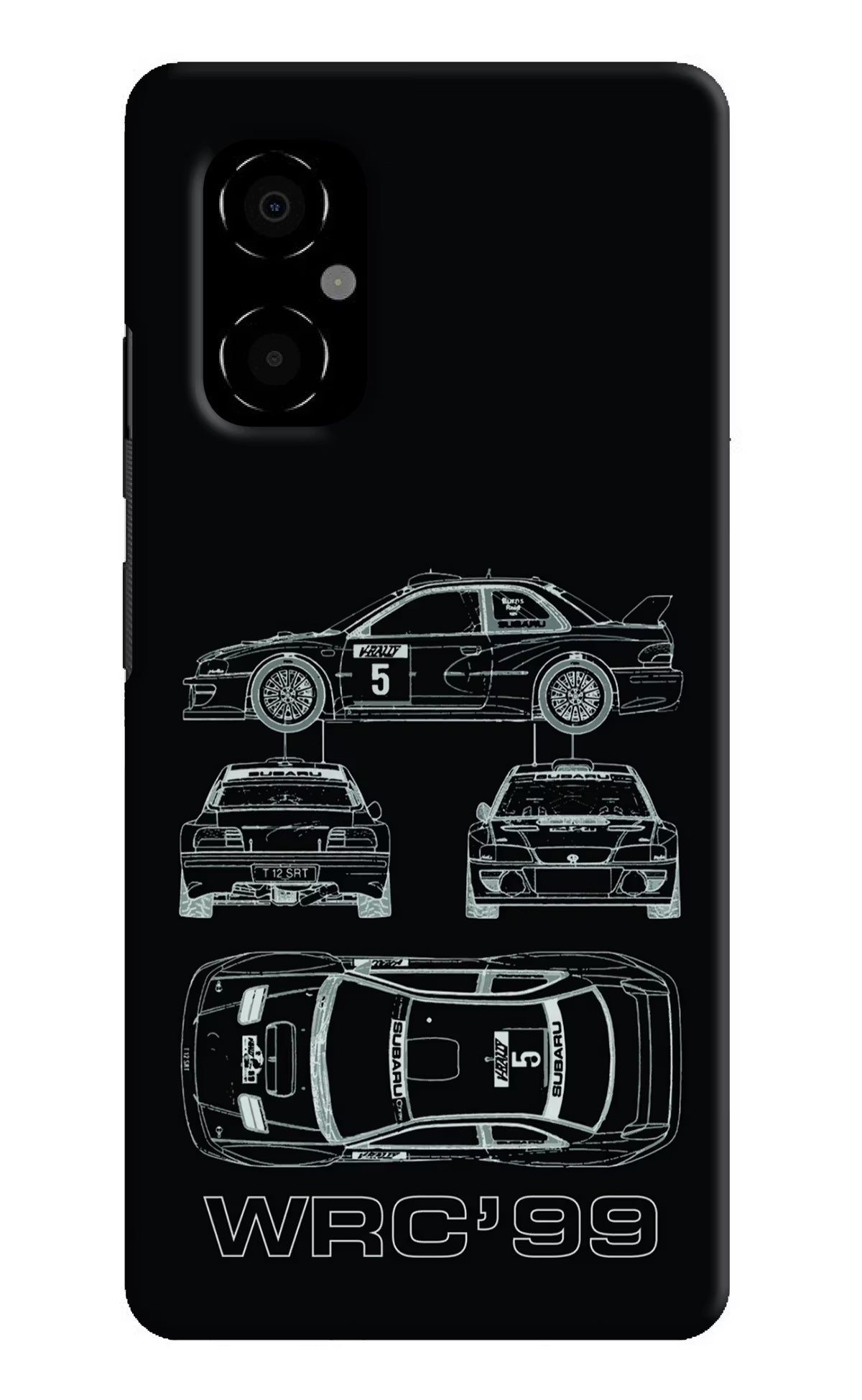 WRC'99 Poco M4 5G Hard Case Back Cover by Casekaro
