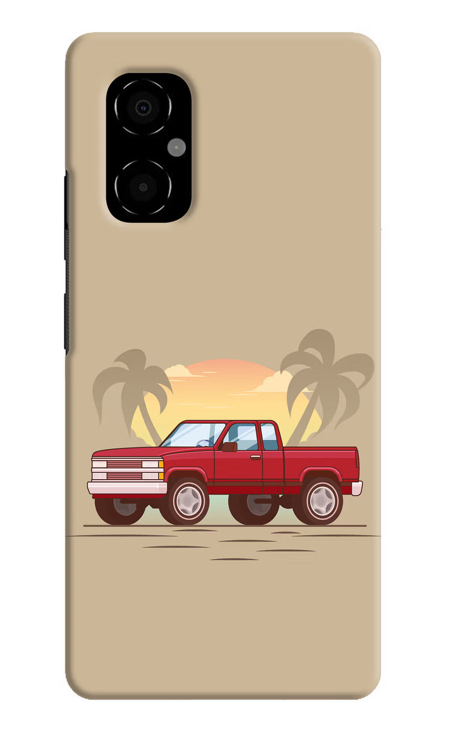 Desert Classic Drive Poco M4 5G Back Cover, Hard case