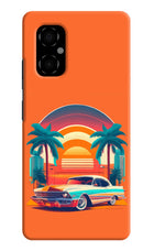 Palm Drive 80s Poco M4 5G Hard Case Back Cover by Casekaro