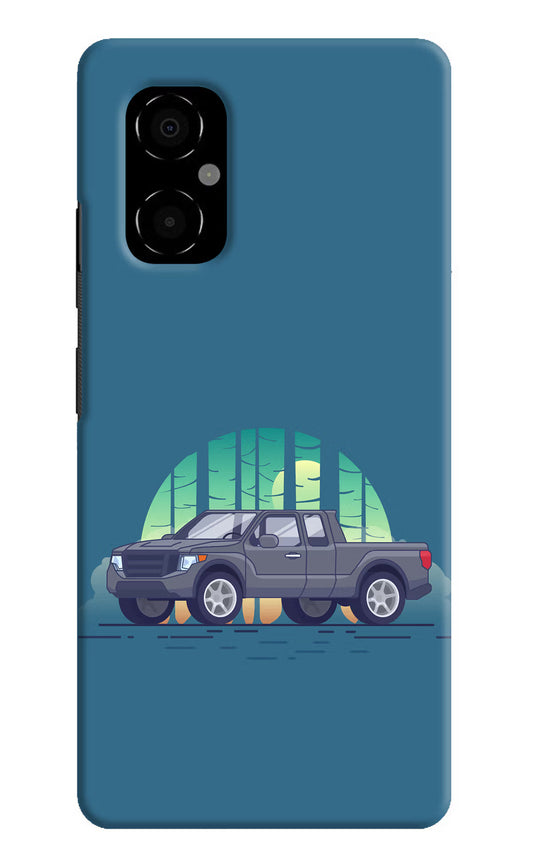Retro Garage Vibe Poco M4 5G Hard Case Back Cover by Casekaro