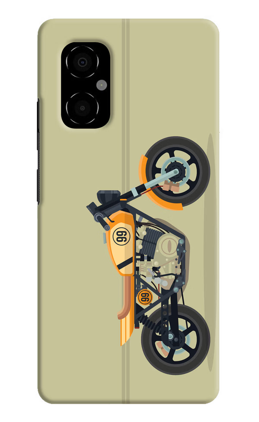 Vertical Speedster Poco M4 5G Back Cover, Hard case