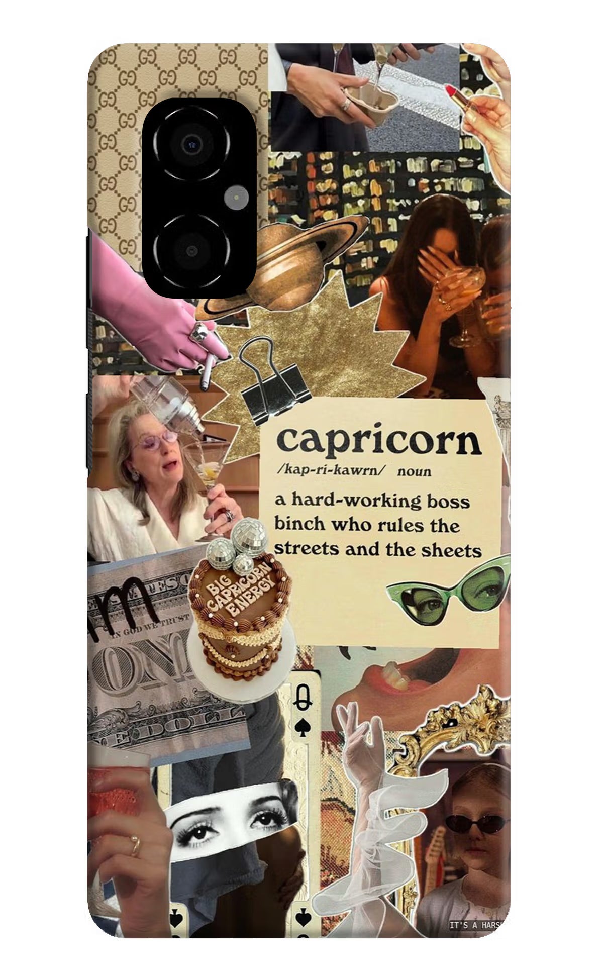 Capricorn Zodiac Poco M4 5G Hard Case Back Cover by Casekaro