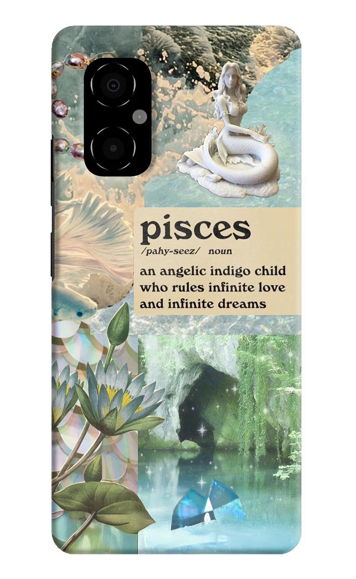 Pisces Zodiac Poco M4 5G Hard Case Back Cover by Casekaro