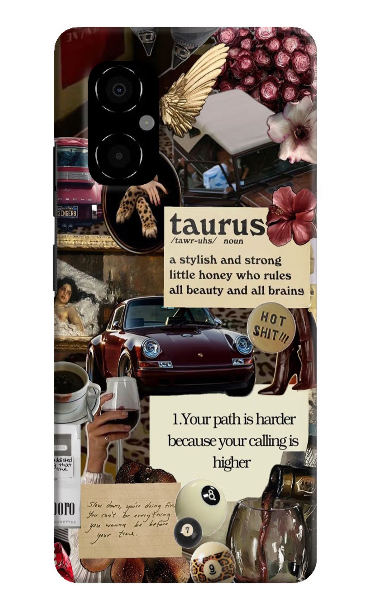 Taurus Zodiac Poco M4 5G Hard Case Back Cover by Casekaro