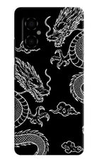 Twin Dragons Poco M4 5G Hard Case Back Cover by Casekaro