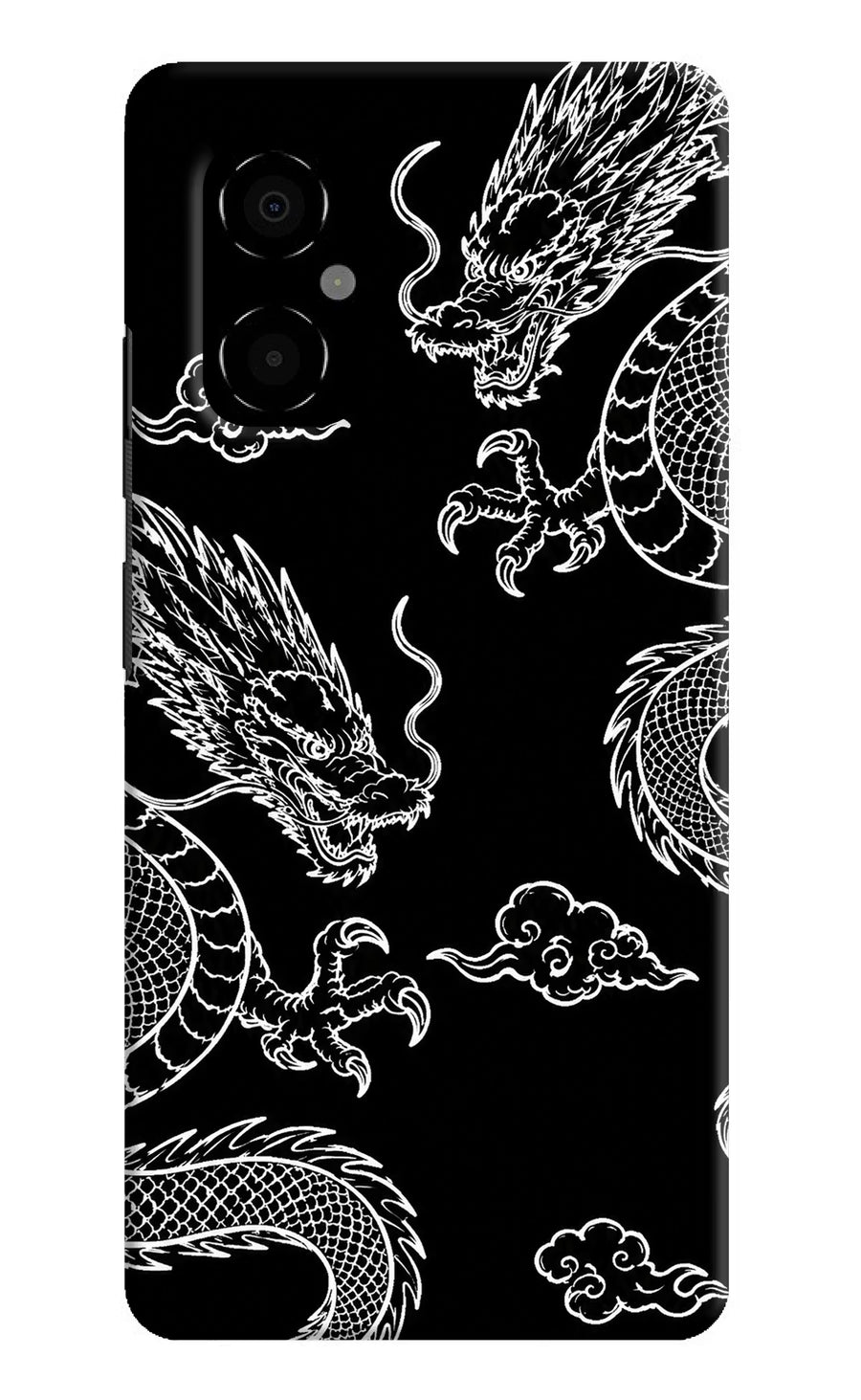 Twin Dragons Poco M4 5G Back Cover, Hard case