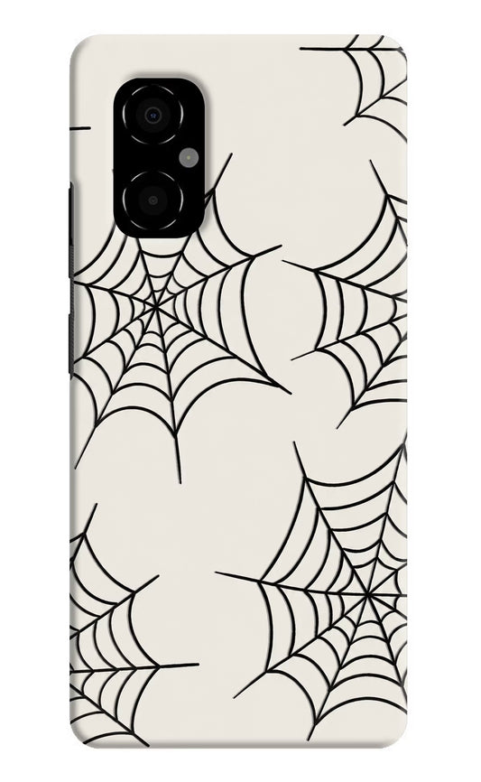 Spider Web Poco M4 5G Hard Case Back Cover by Casekaro