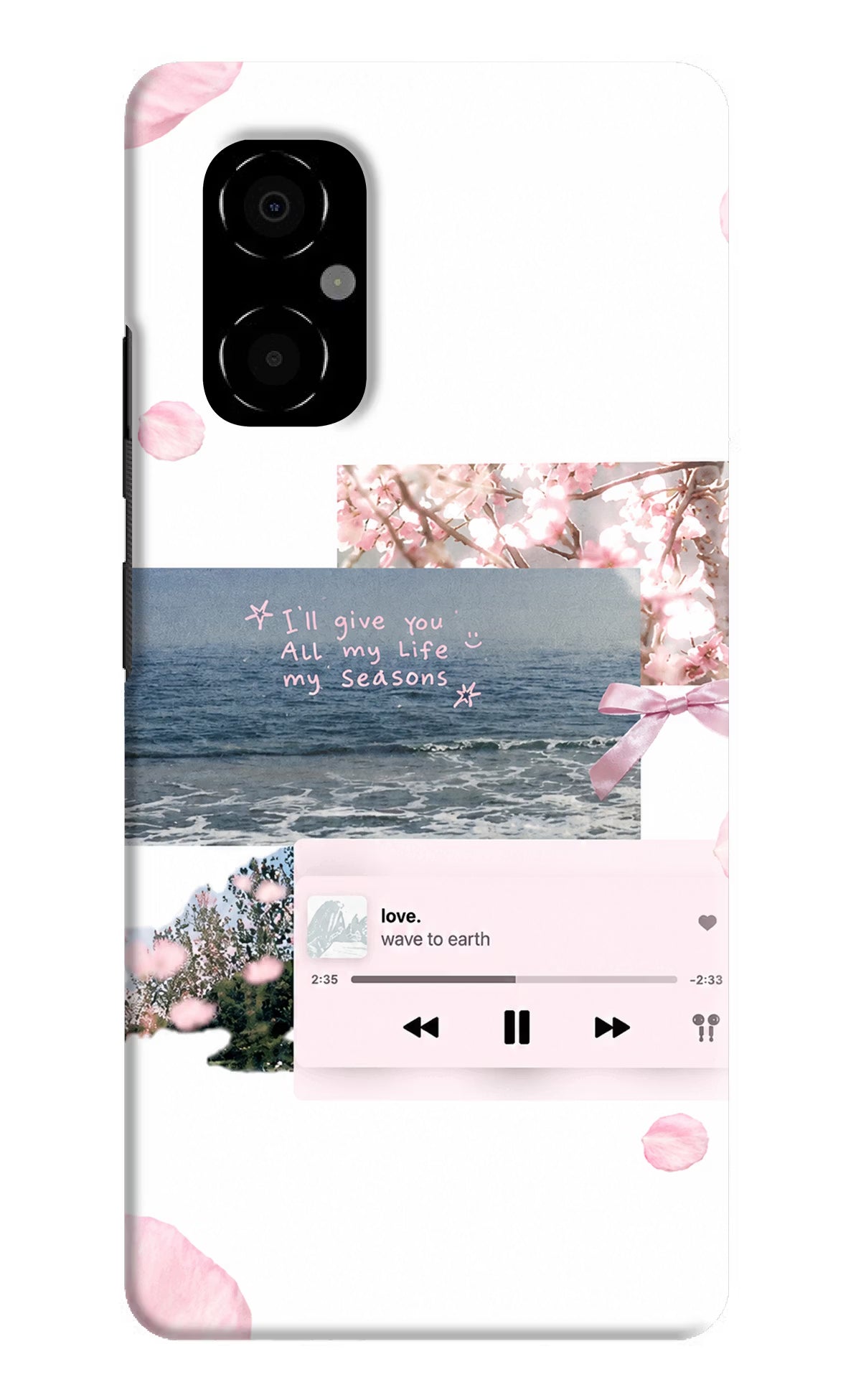 Wave to earth Poco M4 5G Back Cover