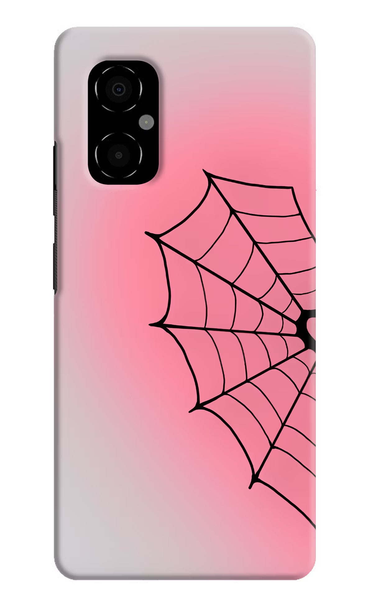 Pink Web Poco M4 5G Back Cover
