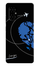 Love Orbit Poco M4 5G Hard Case Back Cover by Casekaro