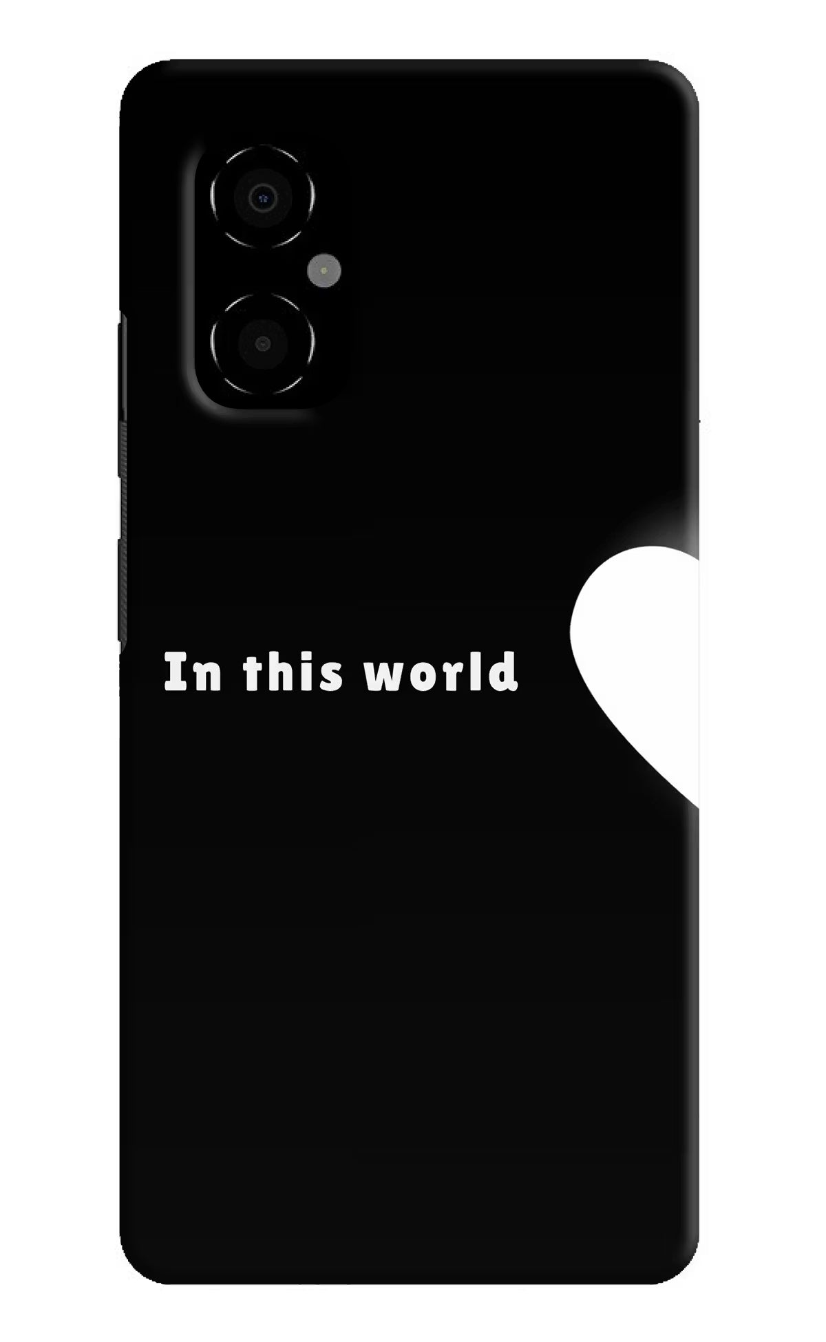This World Poco M4 5G Hard Case Back Cover by Casekaro