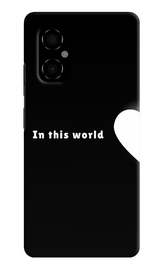 This World Poco M4 5G Hard Case Back Cover by Casekaro
