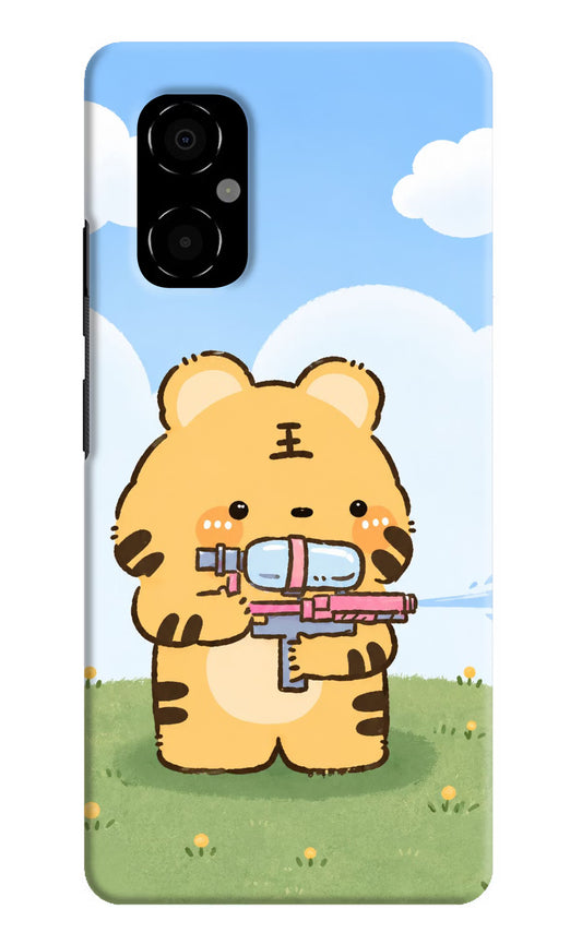 Tiger Treat Poco M4 5G Hard Case Back Cover by Casekaro