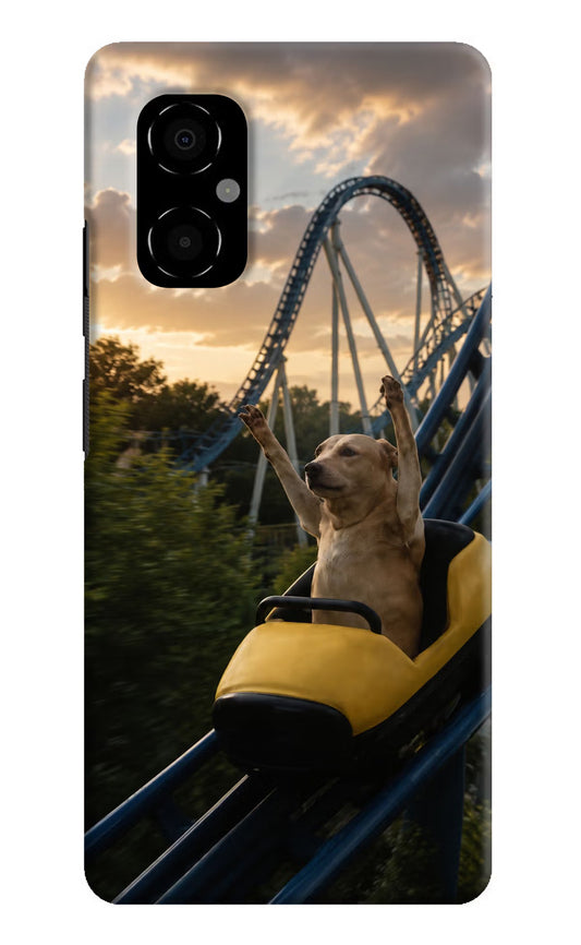 Rollercoaster Dog Poco M4 5G Hard Case Back Cover by Casekaro