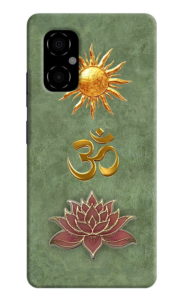 Om & Lotus Poco M4 5G Back Cover