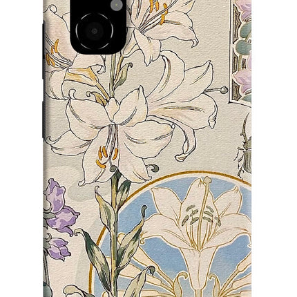 White Lily Poco M4 5G Hard Case Back Cover by Casekaro