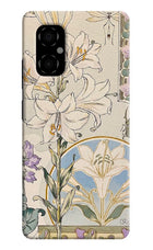 White Lily Poco M4 5G Hard Case Back Cover by Casekaro