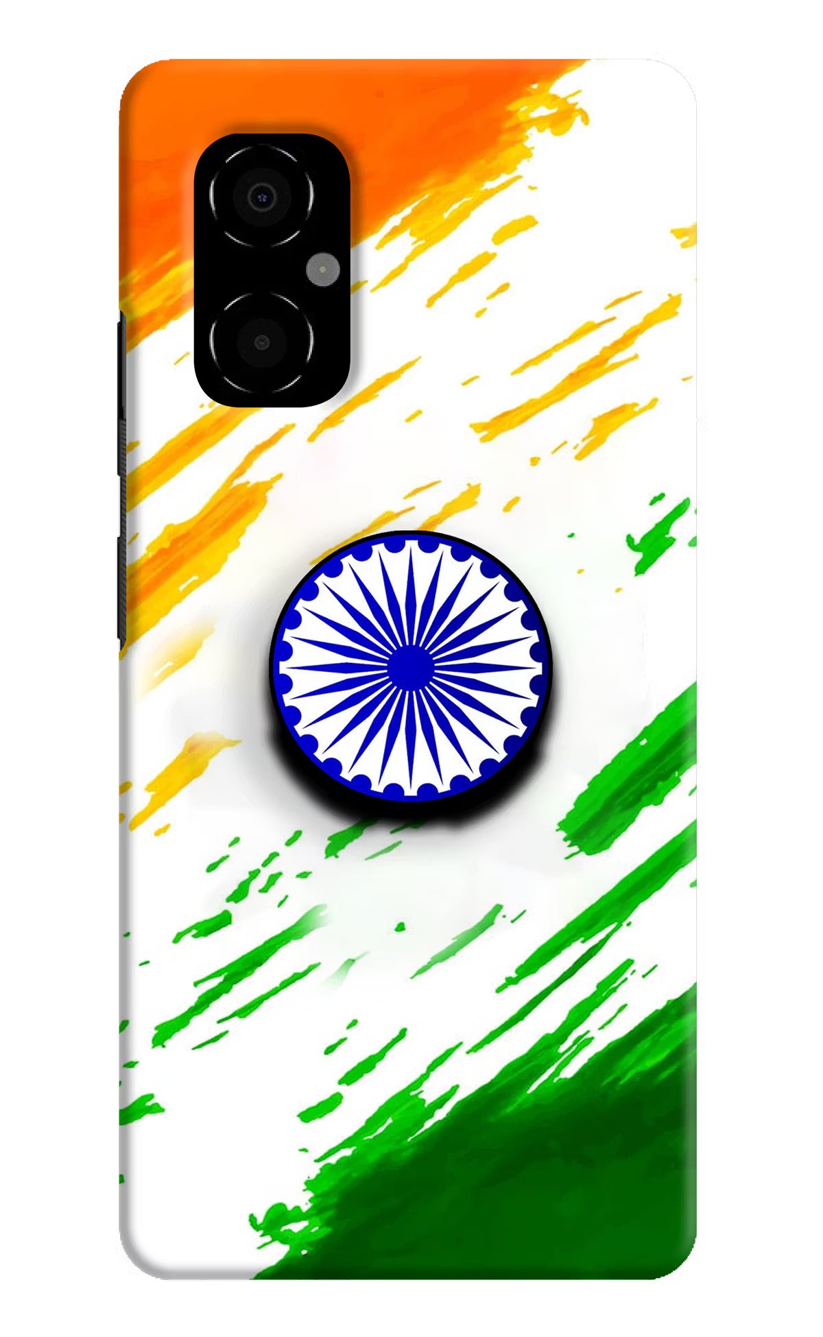 Indian Flag Ashoka Chakra Poco M4 5G Pop Case by Casekaro