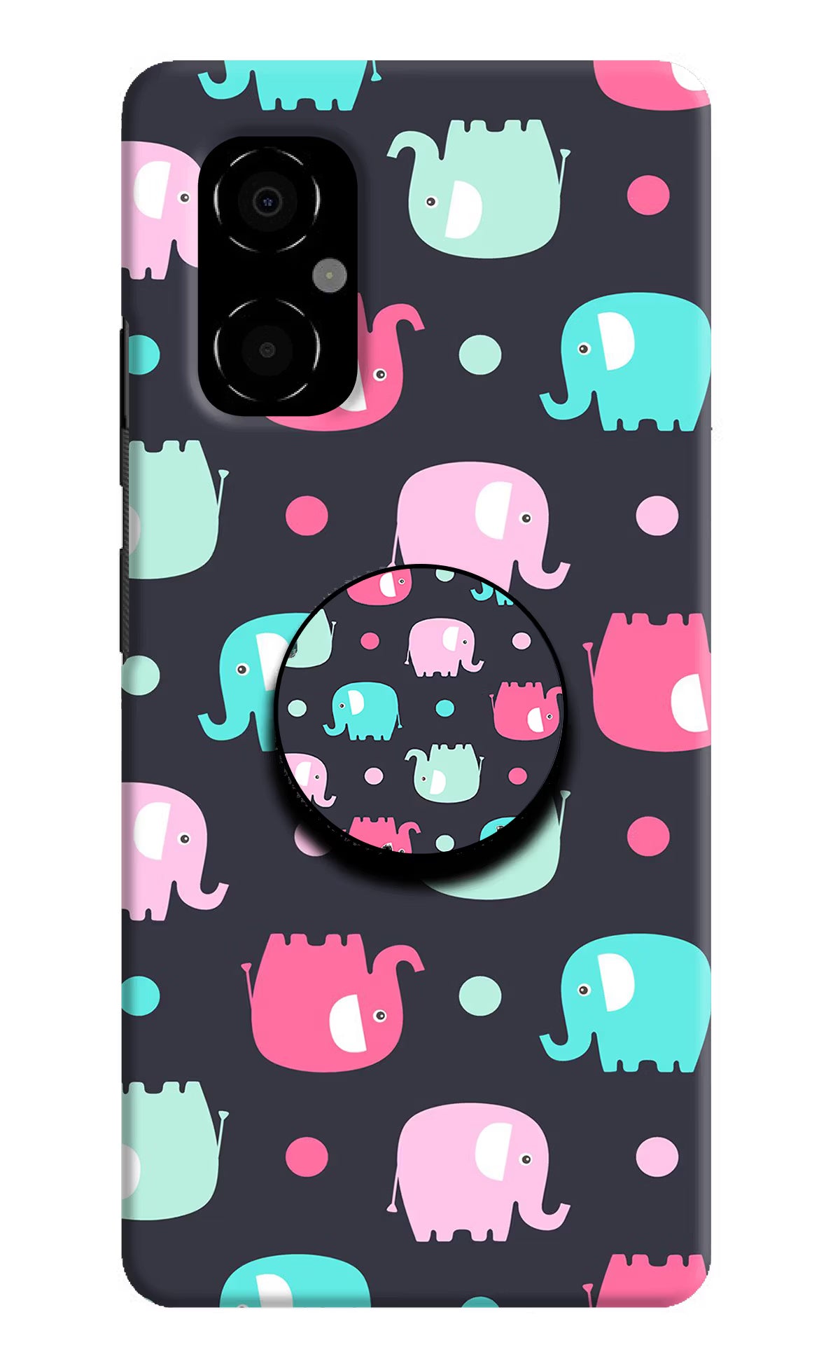Baby Elephants Poco M4 5G Pop Case by Casekaro