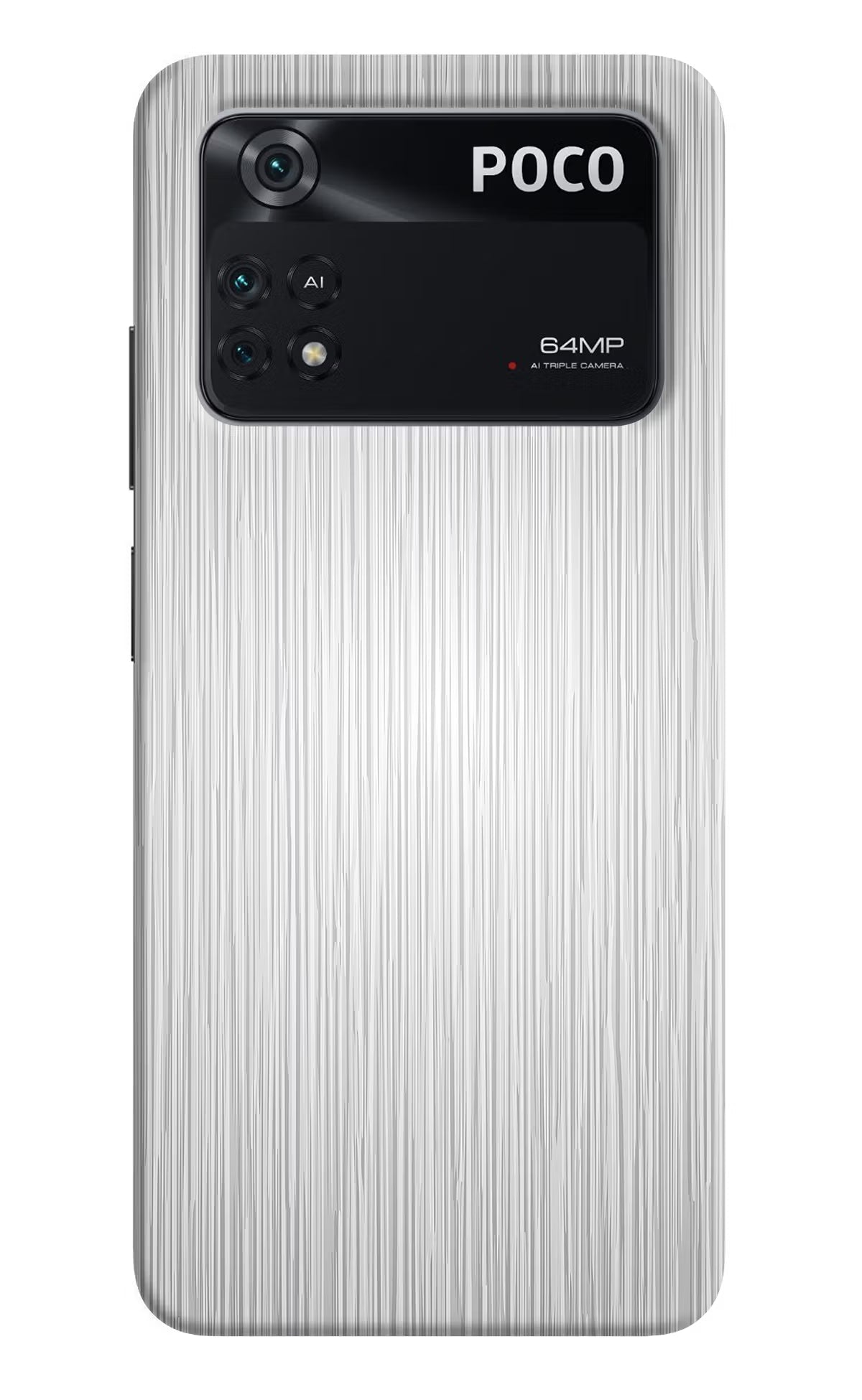 Wooden Grey Texture Poco M4 Pro 4G Back Cover