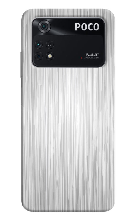 Wooden Grey Texture Poco M4 Pro 4G Back Cover