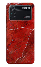 Red Marble Design Poco M4 Pro 4G Back Cover