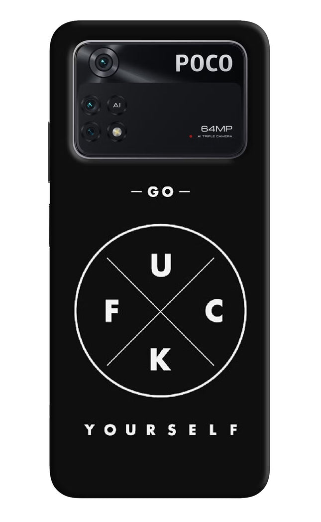 Go Fuck Yourself Poco M4 Pro 4G Back Cover
