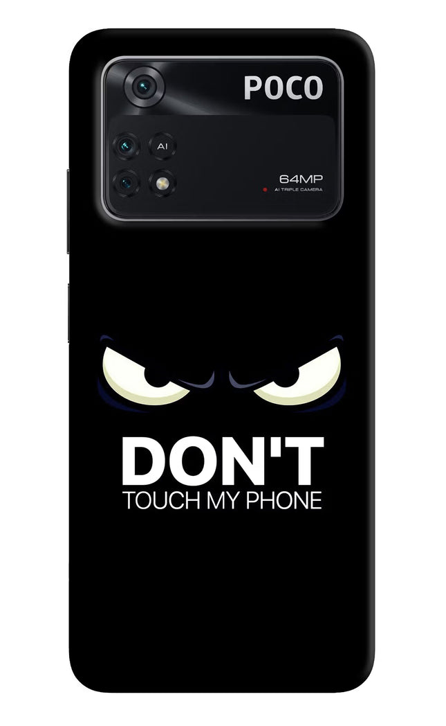 Don'T Touch My Phone Poco M4 Pro 4G Back Cover