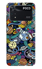 Space Abstract Poco M4 Pro 4G Back Cover