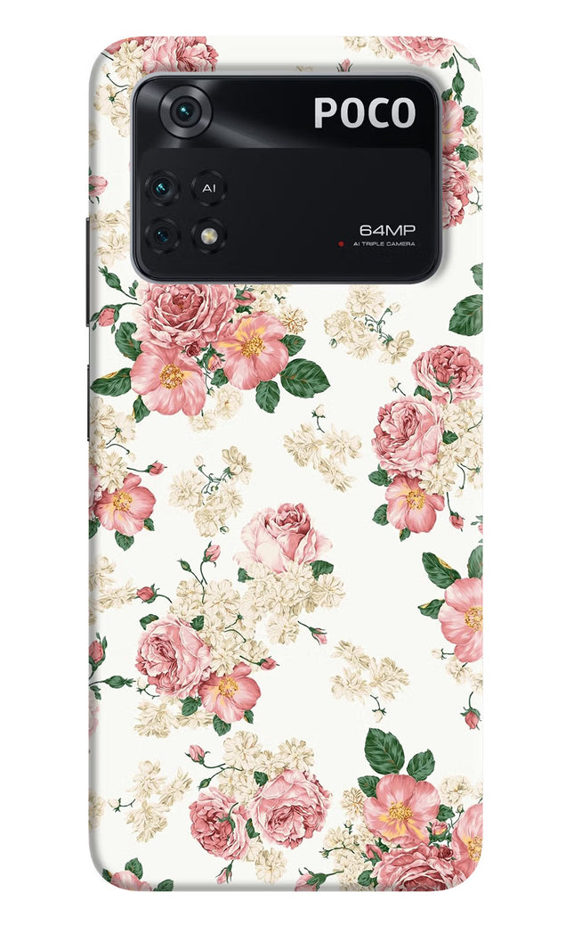 Flowers Poco M4 Pro 4G Back Cover