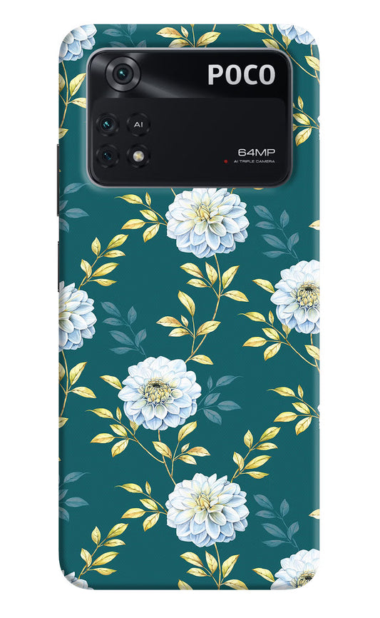 Flowers Poco M4 Pro 4G Back Cover