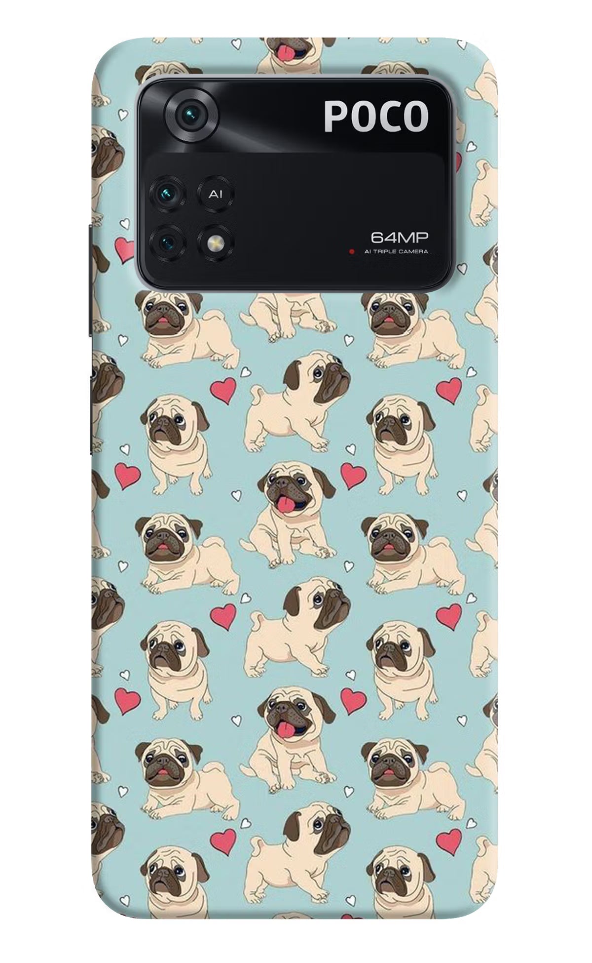Pug Dog Poco M4 Pro 4G Back Cover