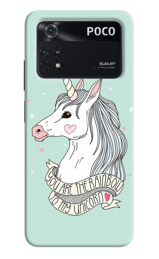 Unicorn Wallpaper Poco M4 Pro 4G Back Cover
