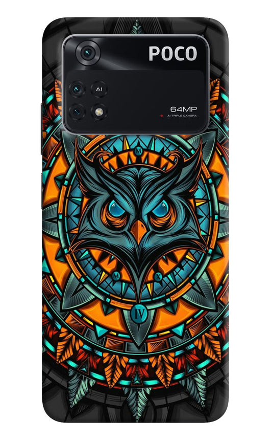 Angry Owl Art Poco M4 Pro 4G Back Cover